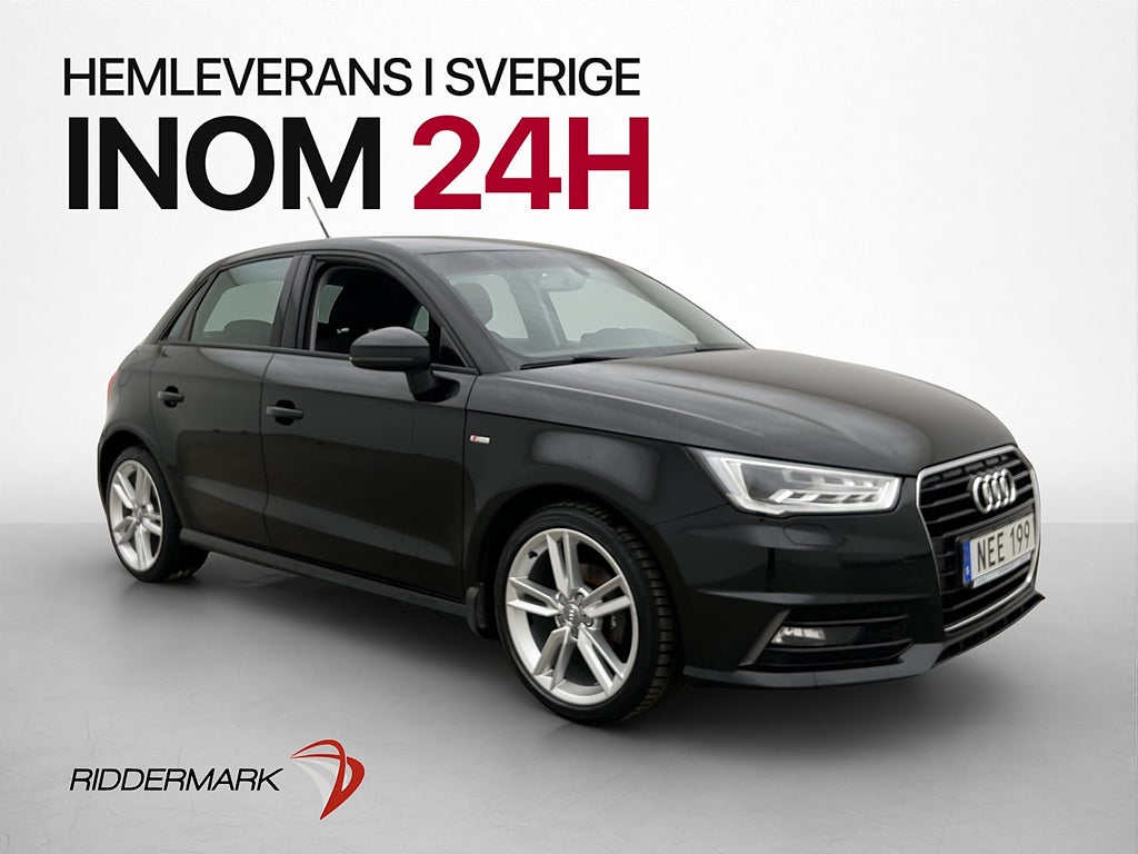 Audi A1 Sportback 1.0 TFSI 95hk S-Line Bluetooth 0,43l/mil