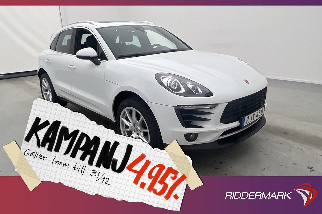 Porsche Macan 252hk Pano PDLS Värmare Navi 4,95% Ränta