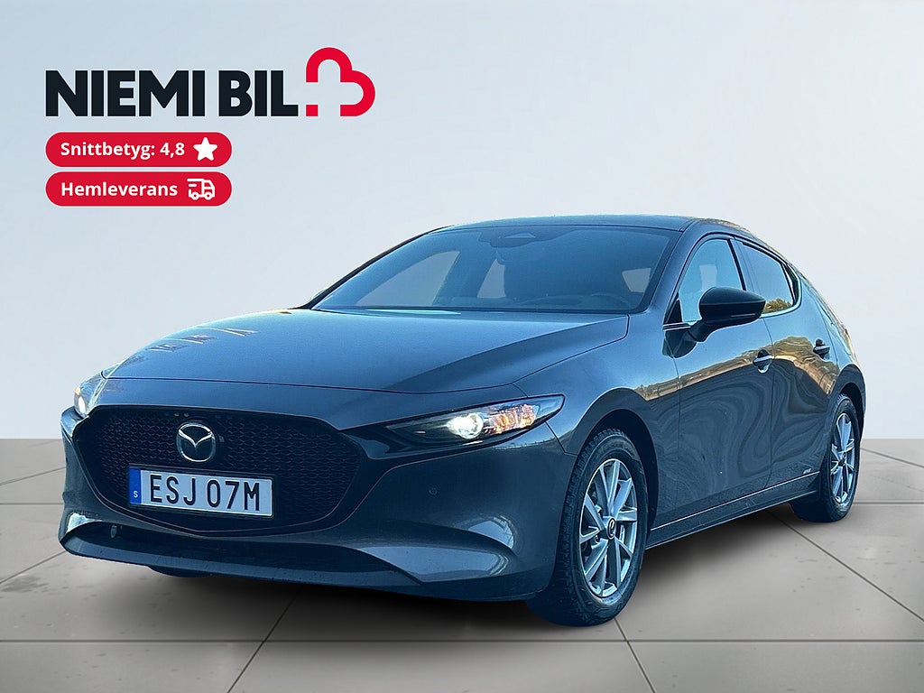 Mazda 3 Hatchback 2.0 MHybrid Kamera/MoK-Värm/SoV-Däck/Navi/HuD