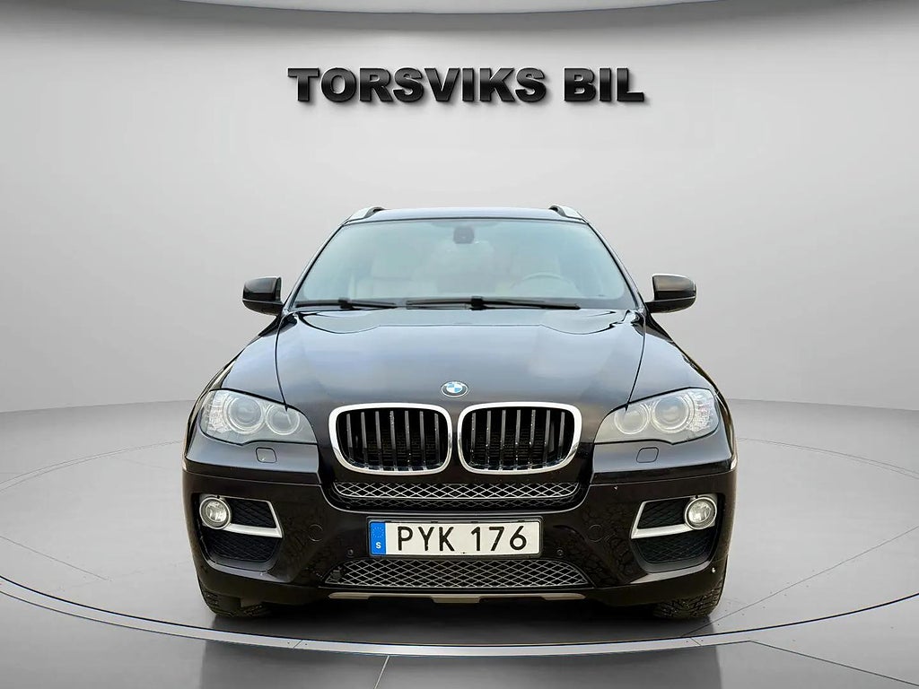 BMW X6 xDrive40d Steptronic Dieselvärmare Skinn Navi Backkamera  - miniatyr 9