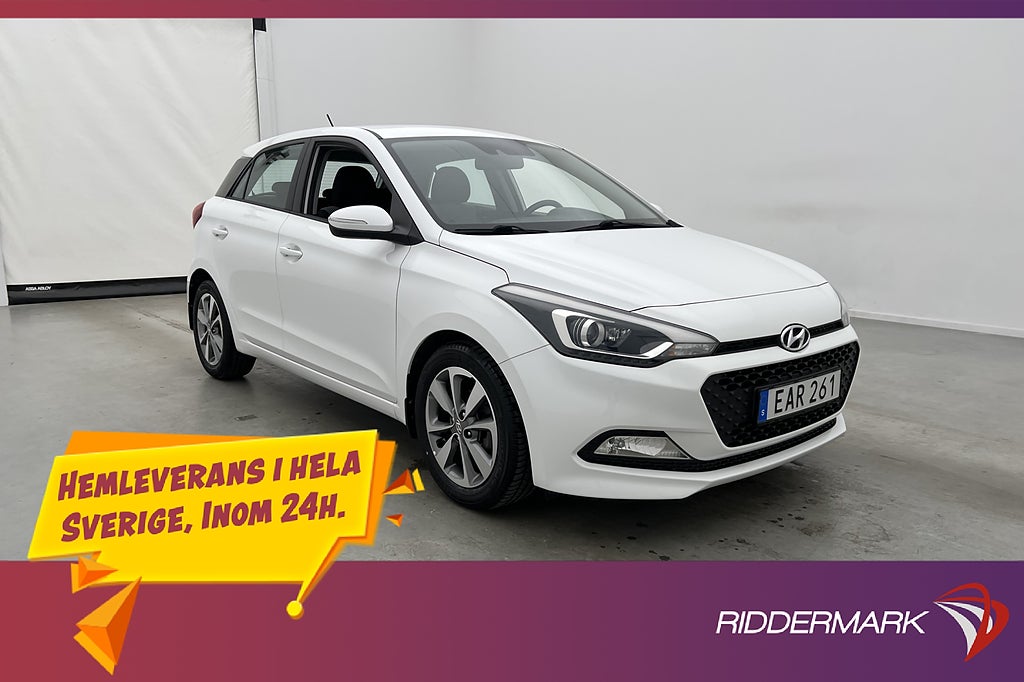 Hyundai i20 1.2 ComfortPlus Sensorer Rattvärme En-Brukare