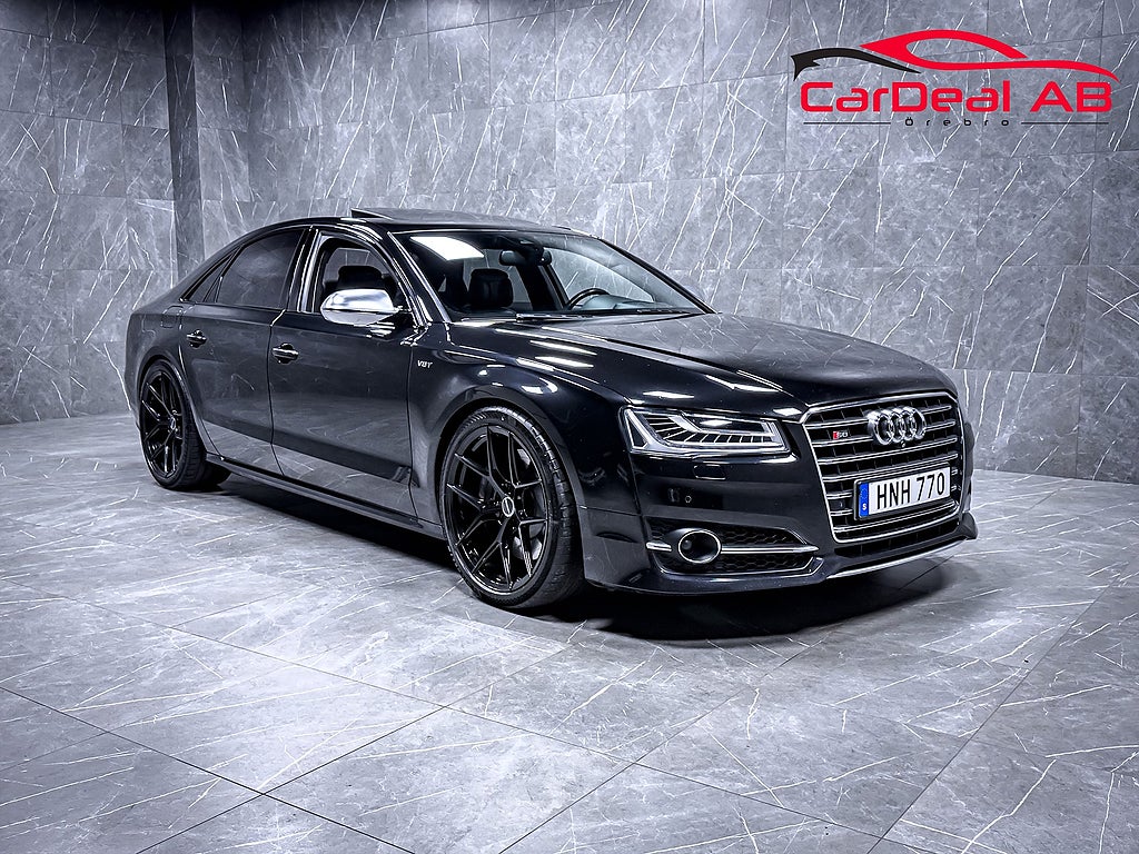 Audi S8 4.0 V8 Taklucka Night-V B&O HUD Massage Sv-Såld SE SPEC