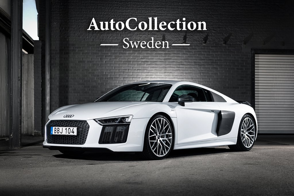 Audi R8 V10 plus 610hk Sportavgas B&O sv-såld CARBON 