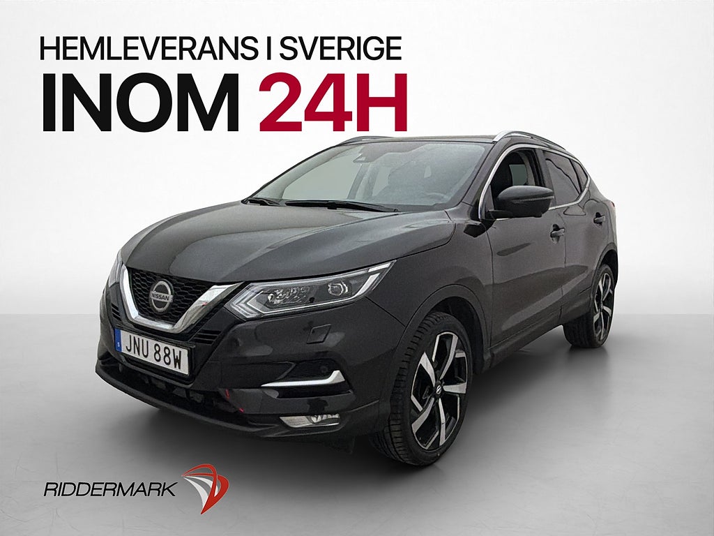 Nissan Qashqai 1.3 158hk Tekna+ Pano 360° Skinn Navi En-Bruk