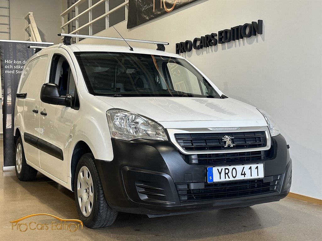 Peugeot Partner Van Utökad Last 1.6 BlueHDi, 99hk, Carplay, Låga Mil