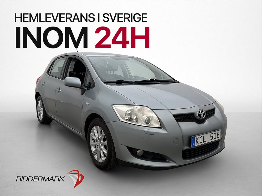 Toyota Auris 1.6 132hk Kupévärmare Sensorer Farthållare