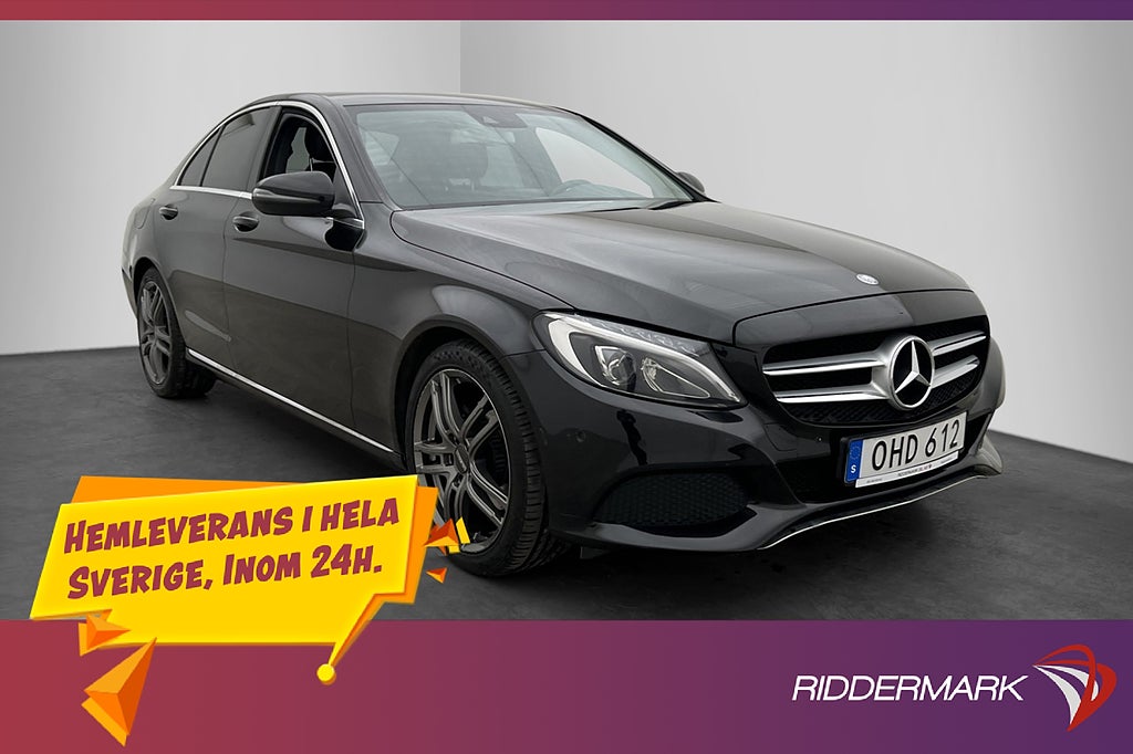 Mercedes-Benz C 220 d 170hk Värmare Dragkrok Sensorer