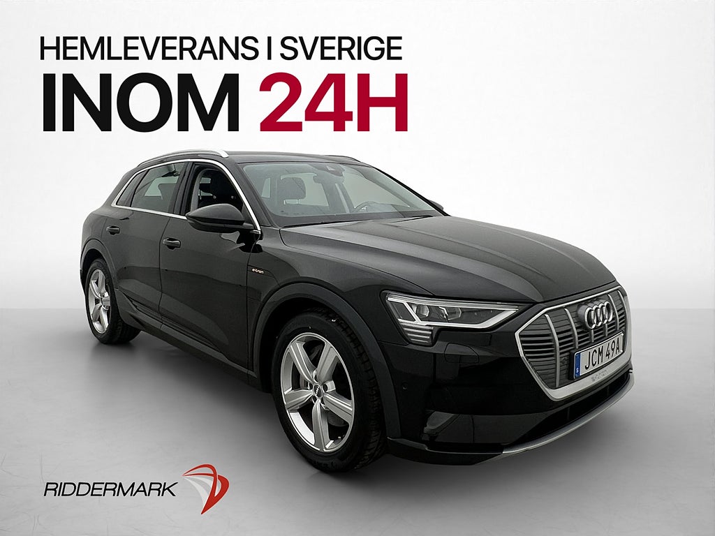 Audi E-Tron 55 Quattro Drag Navi Elstol Skinn Svensksåld