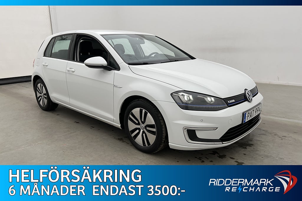 Volkswagen E-Golf 115hk Värmepump Sensorer Adaptiv-Fart