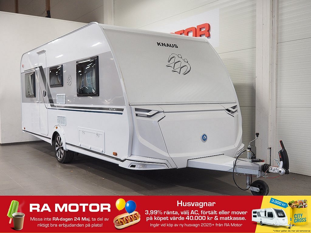 Knaus Sport 500 EU Design-paket I Golvvärme I 3,99% Ränta 2024