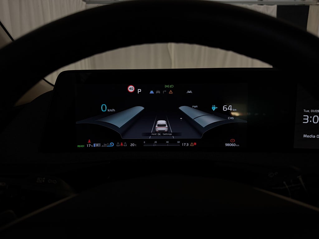 Kia EV6 77.4 kWh Dragkrok Adapt-fart Backkamera Rattvärme bild 24