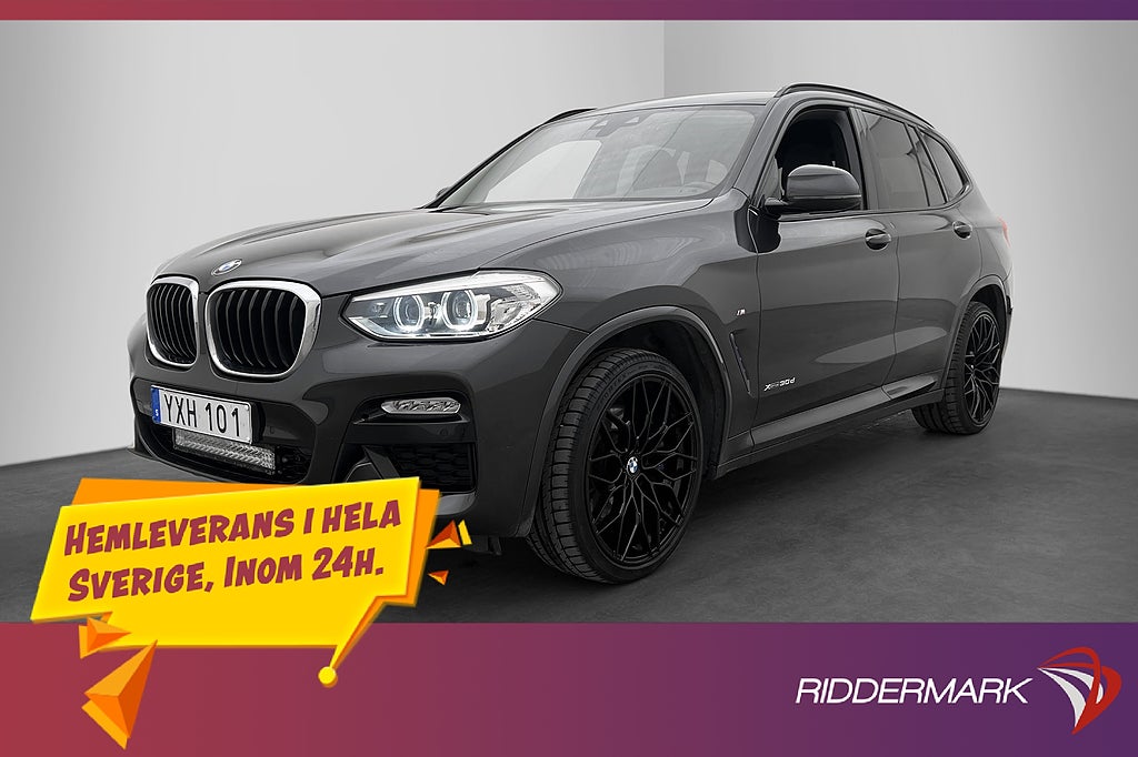 BMW X3 xDrive30d M Sport Hifi Läder Drag Rattvärme 265hk