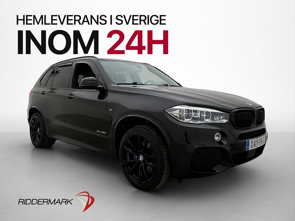 BMW X5 xDrive40d M Sport D-Värm Pano H/K HuD Kamera Drag