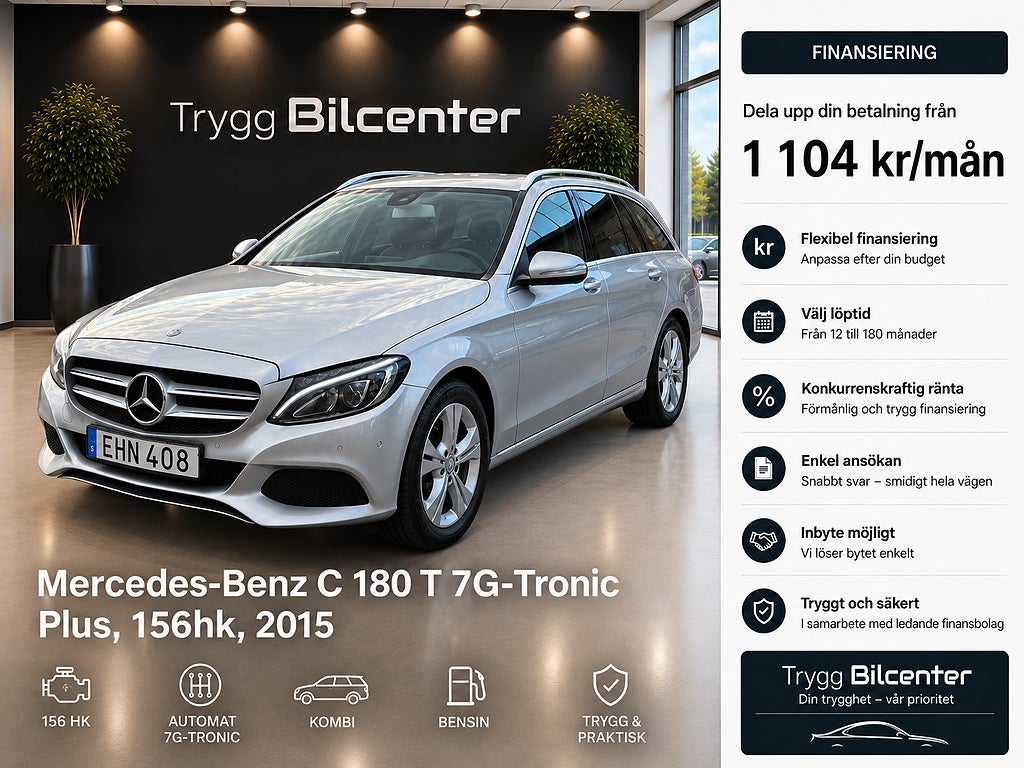 Mercedes-Benz C180 Mercedes-Benz C 180 T 7G-Tronic Plus, 156hk, 2015