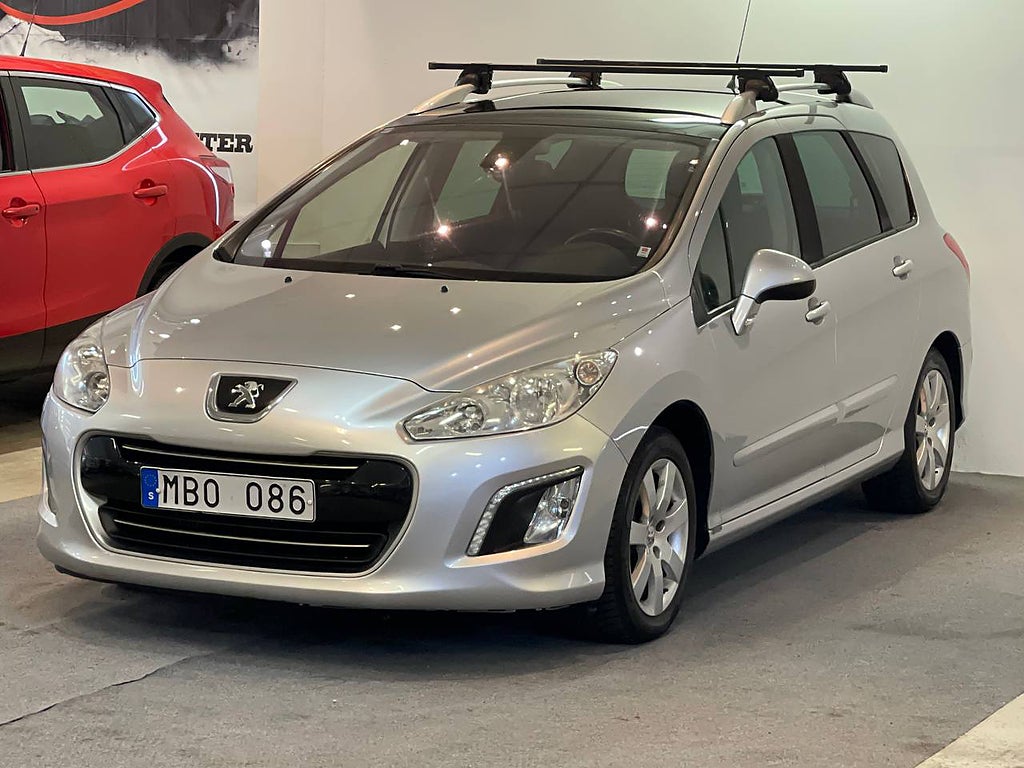 Peugeot 308 SW 1.6 E-HDI FAP EGS AUTOMAT DRAG PANORAMAGLASTAK NY BESIKTAD 