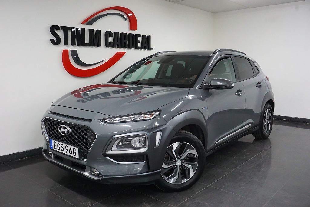 Hyundai Kona Hybrid 1.6 GDI 141hk Premium, HUD, Kamera, Navi, BLIS