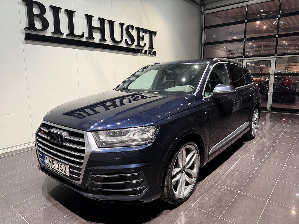 Audi Q7 3.0 TDI V6 quattro S Line Luftfjädring Cockpit 7-Sits