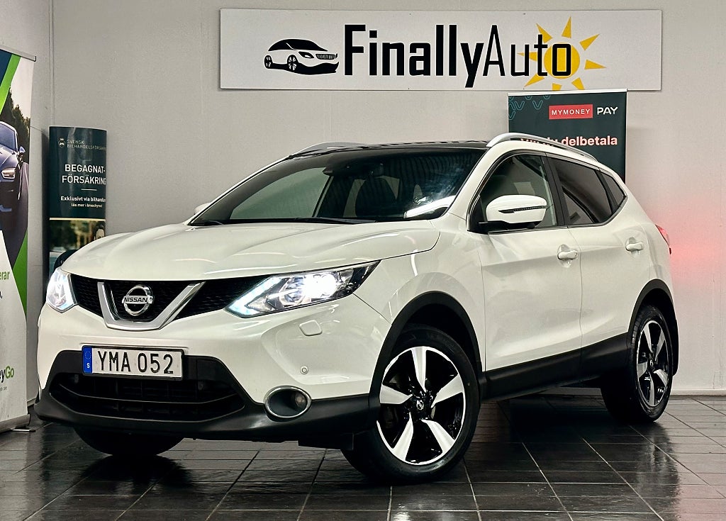 Nissan Qashqai 1.5 dCi DPF. Kamrem bytt/360-kamera/Panorama/Keyless