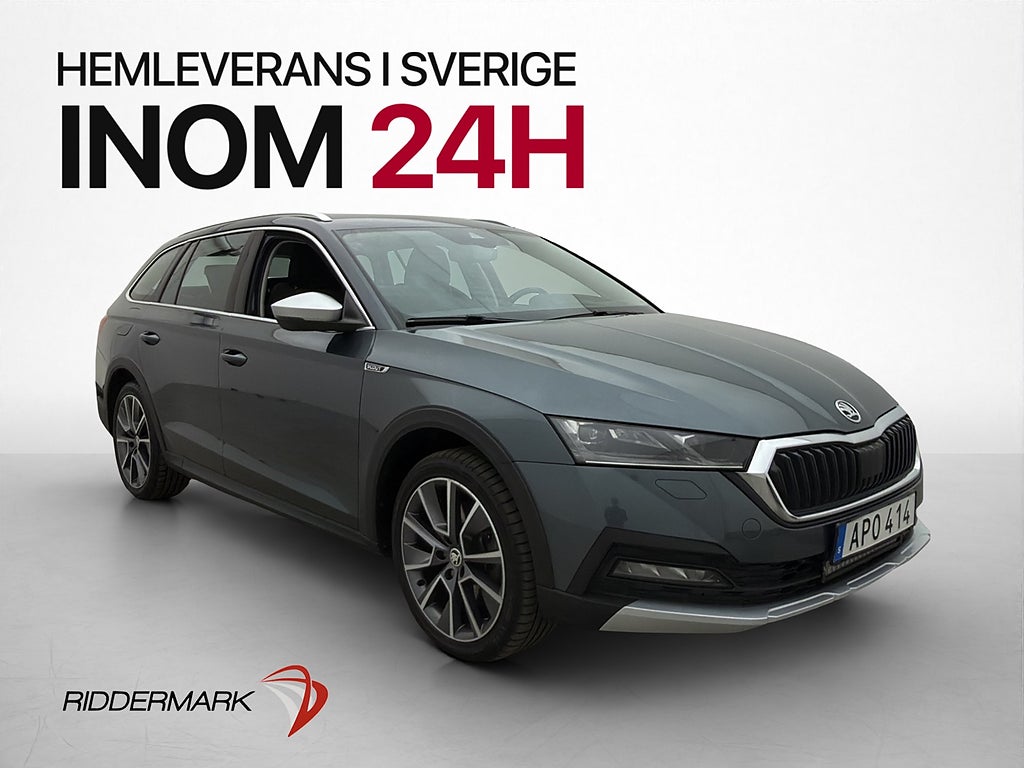 Skoda Octavia Scout 2.0 TDI 4x4 Drag Cockpit Kamera Värmare