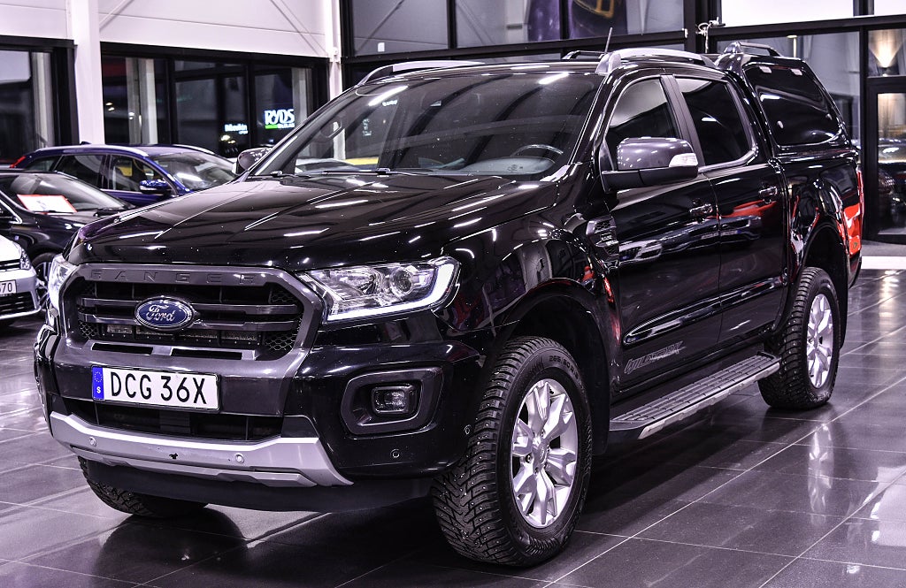 Ford Ranger Dubbelhytt 2.0 EcoBlue Bi-Turbo 4x4|Moms|Värm|Wildtrack