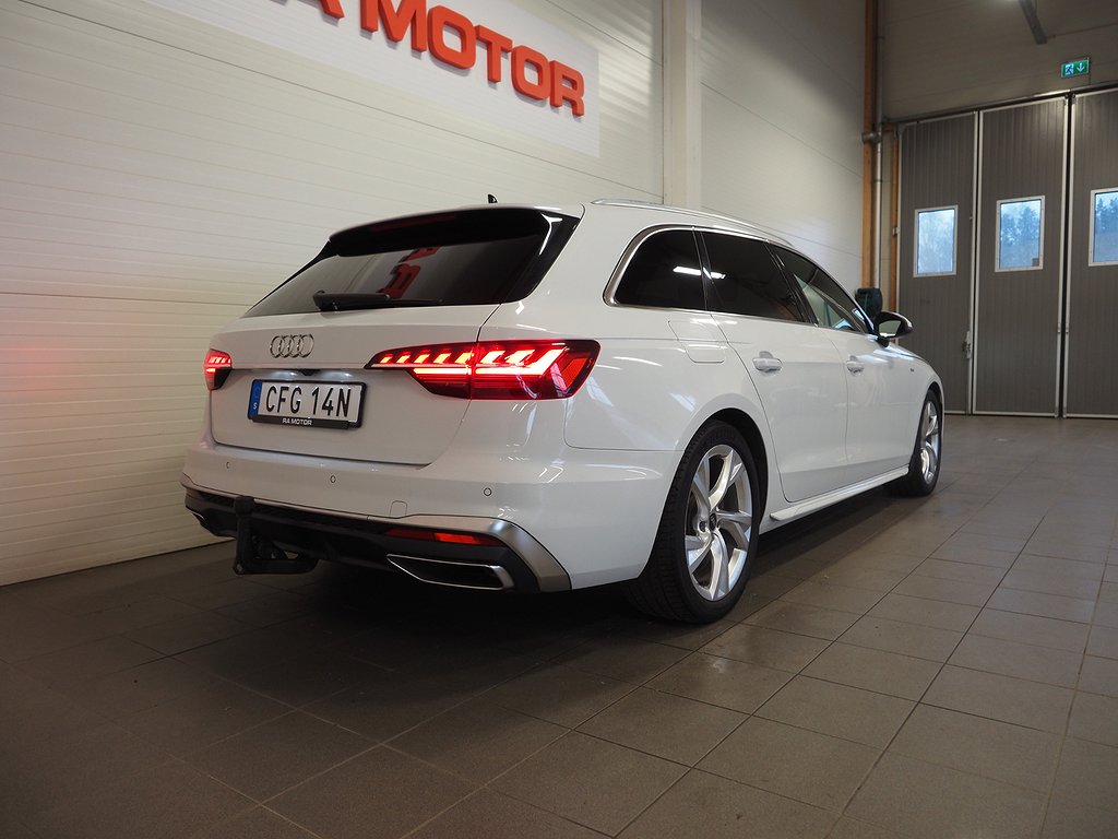 Audi A4 Avant 40 TFSI 204hk Q S-Line |Cockpit|Drag|Värmare| 2021