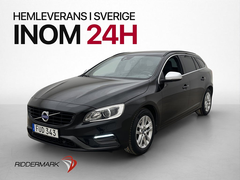 Volvo V60 D3 150hk R-Design Taklucka Skinn Drag Värmare