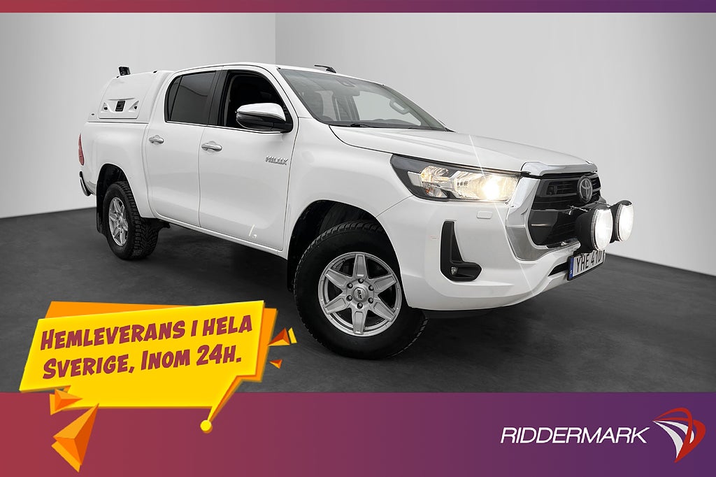 Toyota Hilux Hero 2.4 AWD Dragkrok B-Kamera Diff Kåpa Moms