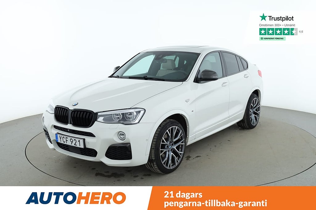 BMW X4 M40i / HUD, H/K, Taklucka, 360, Dragkrok