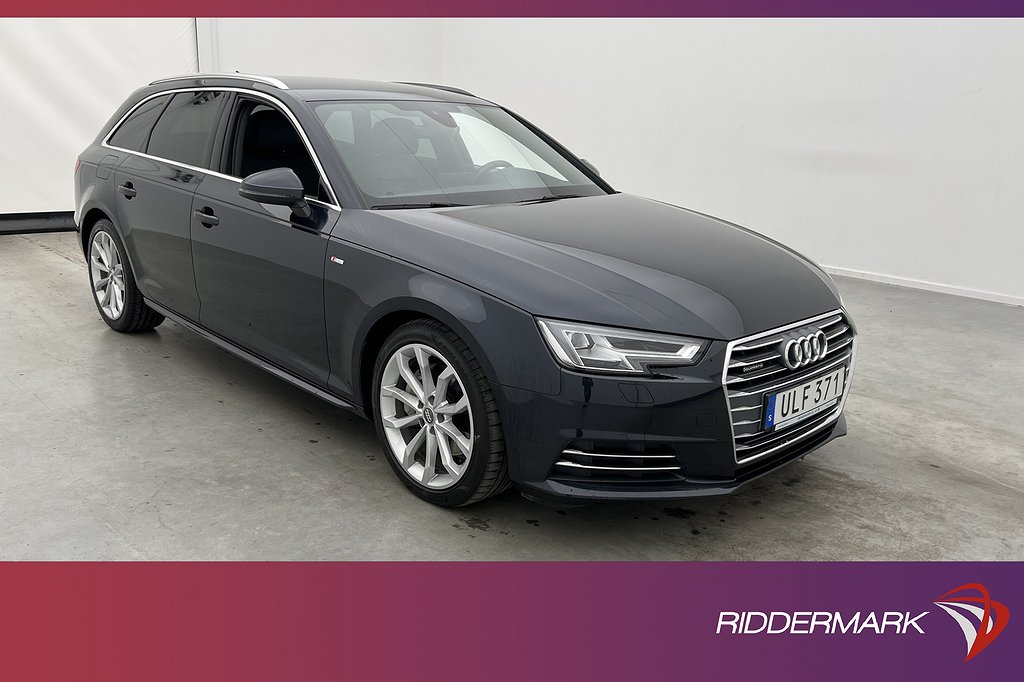 Audi A4 Avant TDI Q 190hk S-Line Värmare Halvskinn Drag