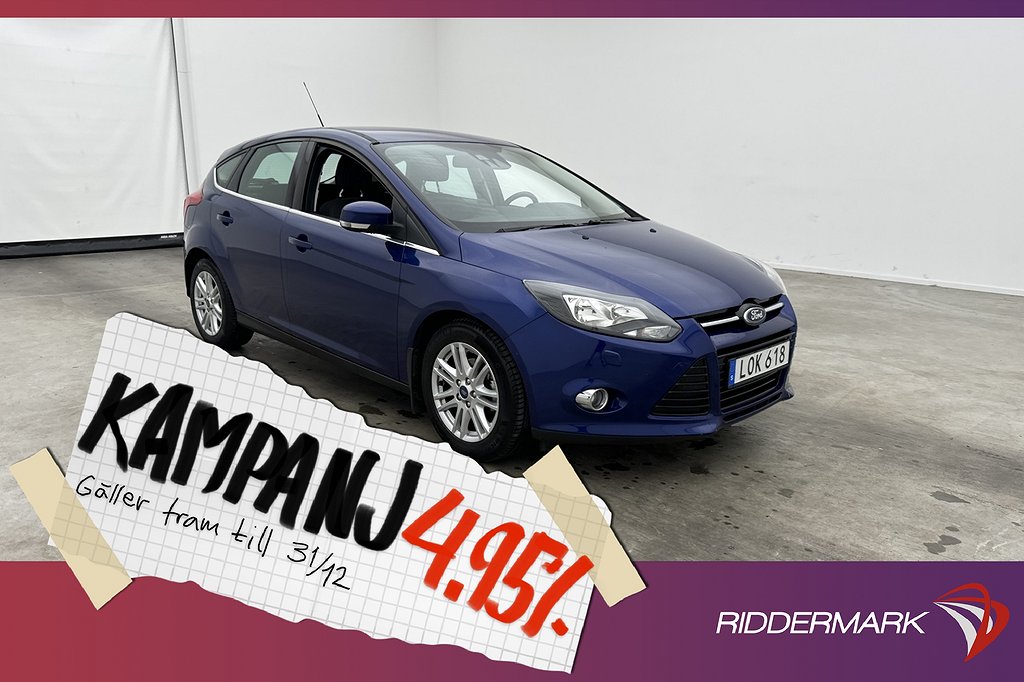 Ford Focus 1.0 EcoBoost 125hk Titanium M&K-Värm 4,95% Ränta