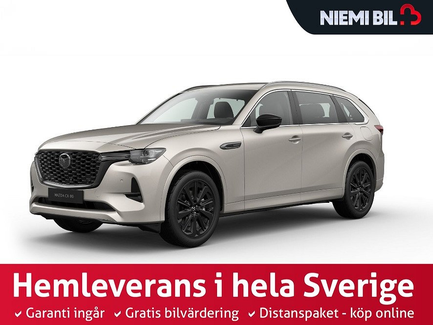 Mazda CX-80 PHEV AWD 7-sits/10 Års Garanti/60km elräckvidd