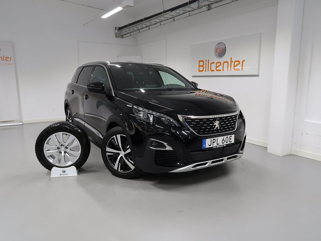 Peugeot 5008 2.0 GT-Line 7-Sits V-Däck ingår Drag-Navi-Kamera-Carplay-Parksen