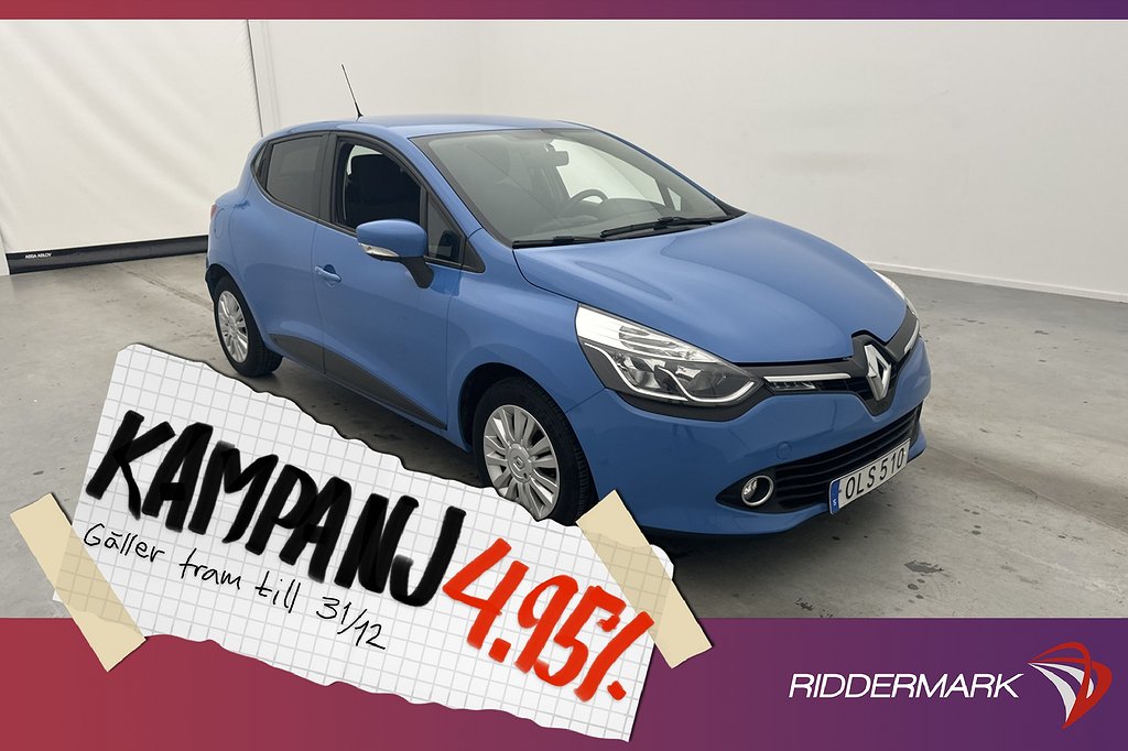 Renault Clio 73hk Expression Navi Farthållare 4,95% Ränta