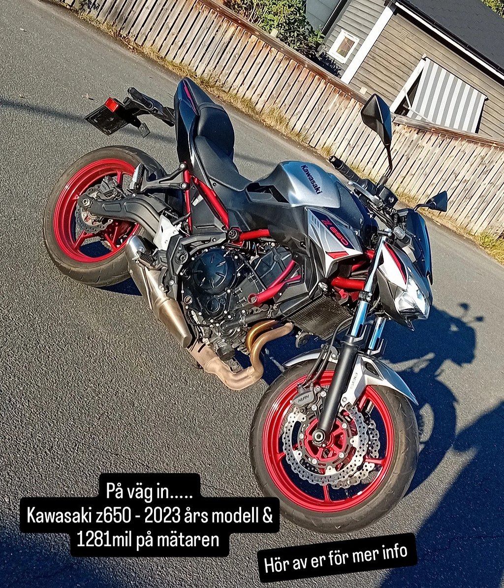 Kawasaki Z650 Nyservad & Nytt framdäck 