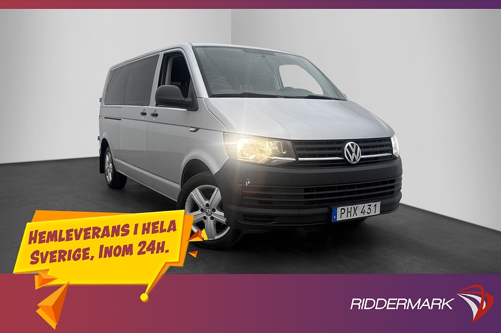 Volkswagen Caravelle Lång 150hk 9-Sits PDC Farthållare Moms