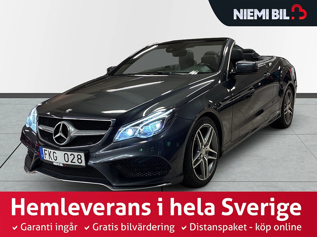 Mercedes-Benz E 250 Cabriolet AMG Sport Navi P-sens Elstolar