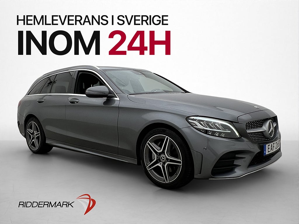 Mercedes-Benz C 220d 4M 194hk AMG Värmare Kamera Navi Drag