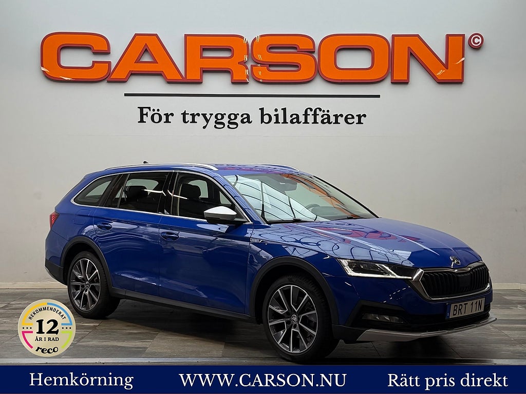 Skoda Octavia Scout 2.0 TDI SCR 4x4 Backkamera Värmare Apple Carplay D