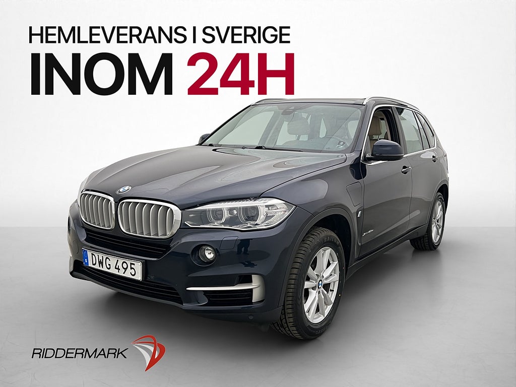 BMW X5 xDrive40e 313hk Adapt-Fjäd Sensorer Skinn Drag