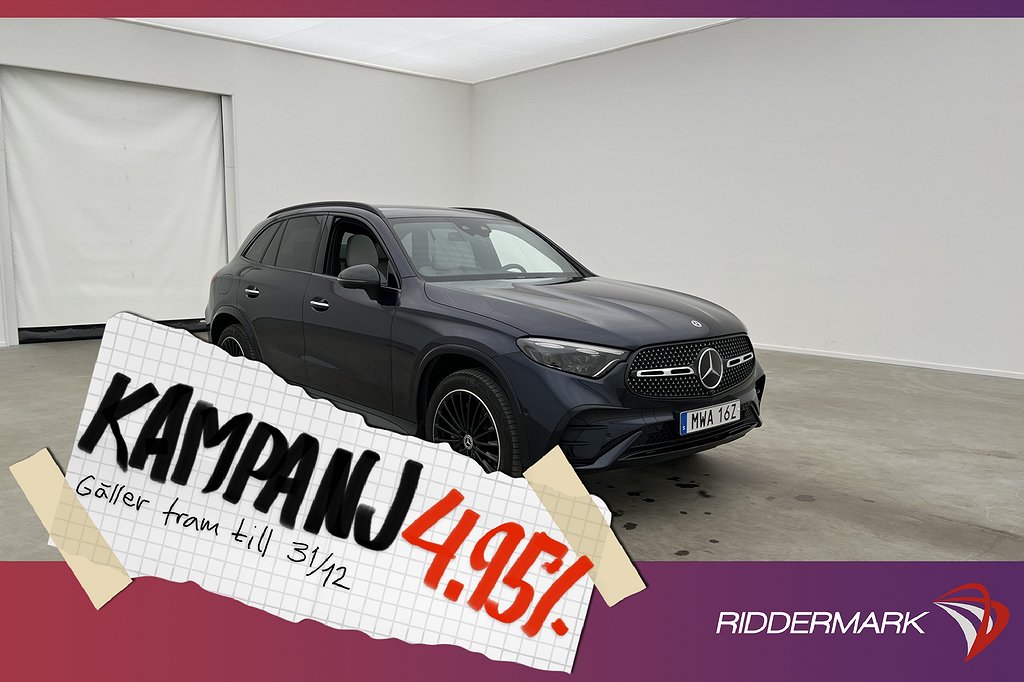 Mercedes-Benz GLC 400 e 4M 381hk AMG Pano Burm H 4,95% Ränta