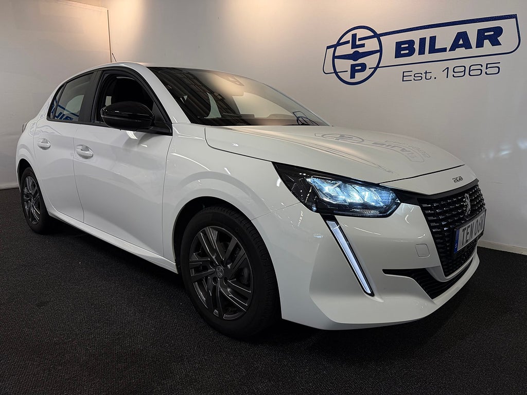 Peugeot 208 1.2 PT 75hk | Sensorer | Carplay | Farthållare | Vhjul
