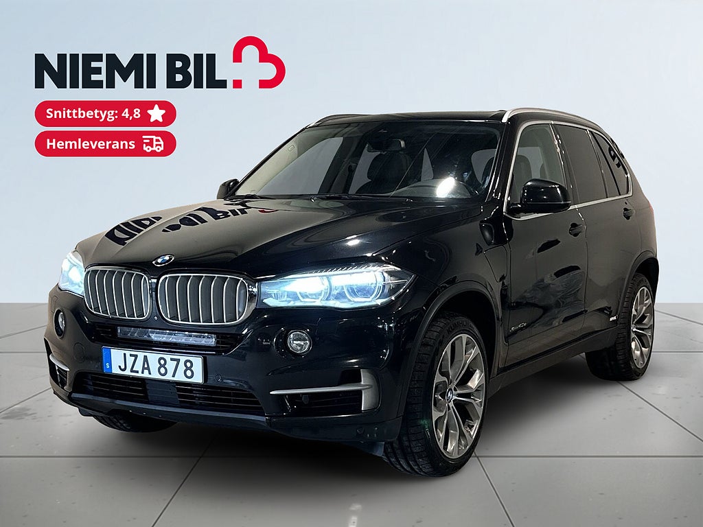 BMW X5 xDrive40e 360° Pano Drag H/K Kamera GPS Skinn HuD SoV