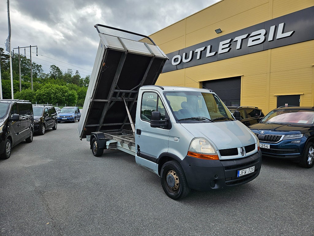 Renault master Chassi Cab 3.5 T 2.5 dCi 116hk Tipp Flak Drag