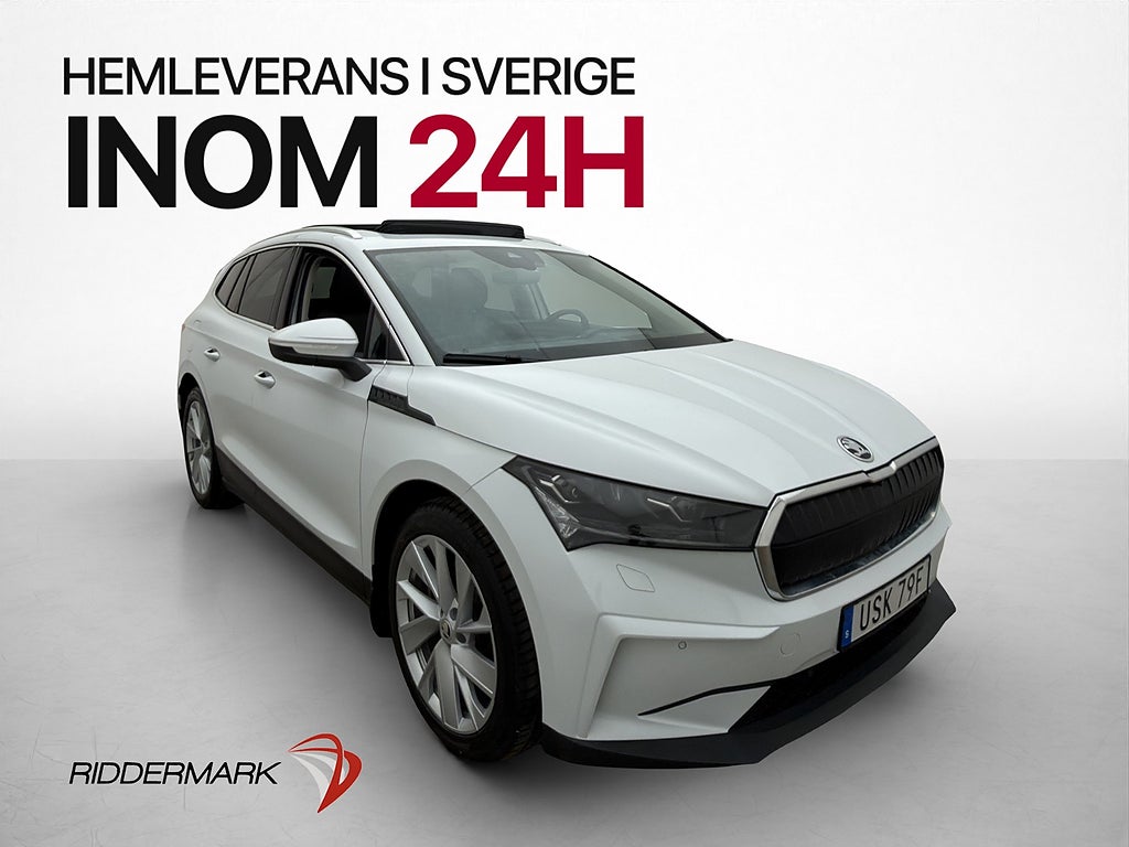 Skoda Enyaq 80x Pano Värmare 360° HuD Matrix Drag Rattvärme