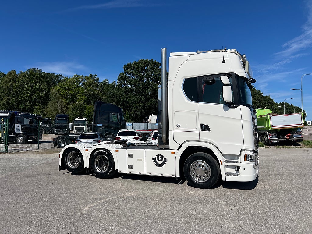 Scania S730 V8 6x2 Dragbil, Hydraulik, Klädd inredning