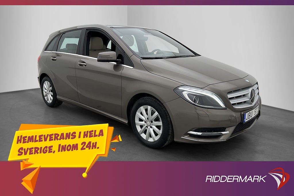 Mercedes-Benz B 200 156hk Pano Läder Kamera Navi P-Sensorer
