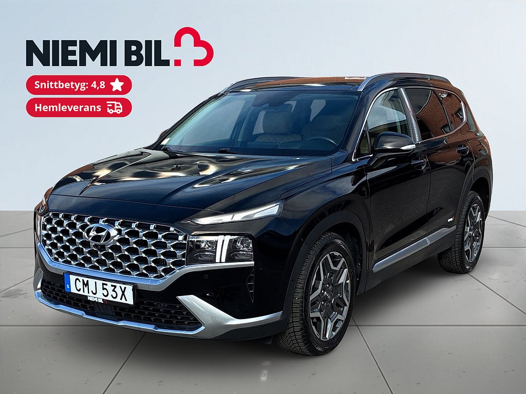 Hyundai Santa Fe HEV AWD Advanced 7-sits Drag 360° kamera HuD S&V-däck
