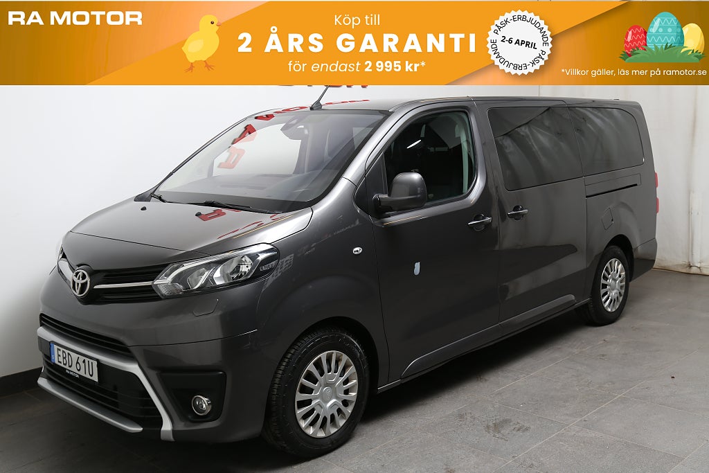 Toyota Proace Verso 2,0 D-4D 144hk Aut 9-sits Värmare Drag Leasbar 2023