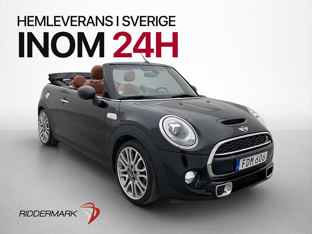MINI Cooper S Convertible 192hk H/K Skinn Bluetooth