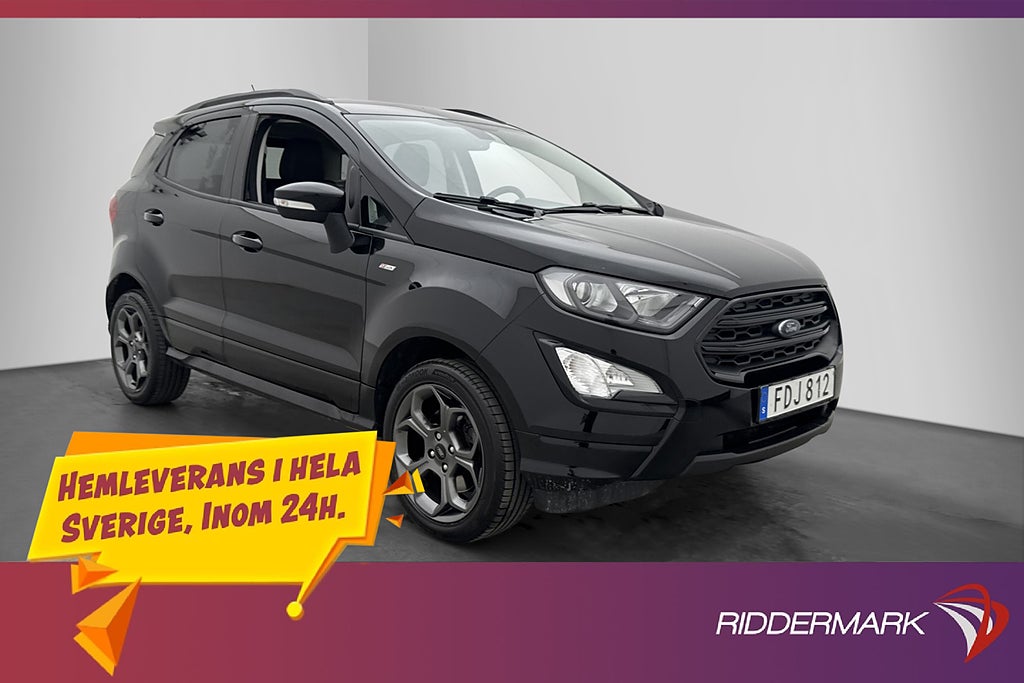 Ford Ecosport 1.0 Ecoboost 125hk ST-Line Dragkrok Rattvärme